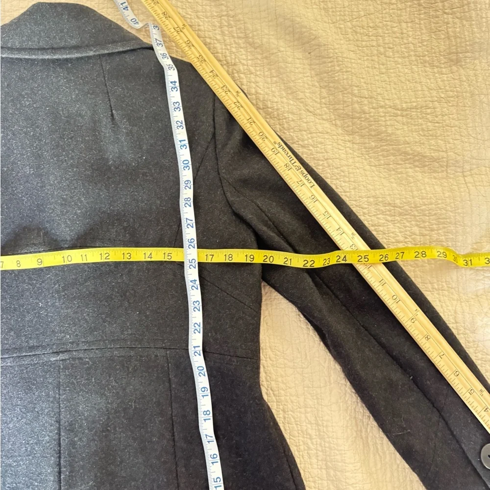 Larry Levine Charcoal Wool Classic‎ Coat